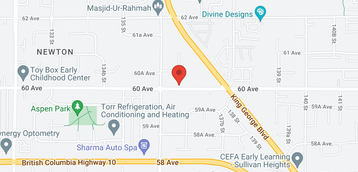 map of 13649 60 AVENUE